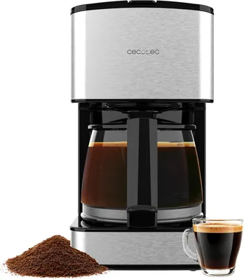 Cecotec 6 Tazas Cafetera Gota a Gota 0.8L Capacidad, 800W | Programable, Preparación Automática a la Hora Deseada