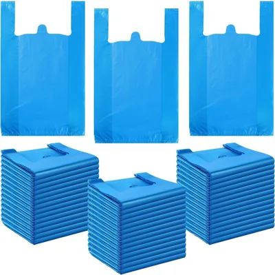 أكياس بلاستيكية قابلة للتخلص منها، أكياس تسوق وتغليف متين، حجم 40x40 سم، أبيض، 1 كجم