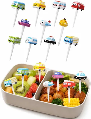 Beni Cars Fruit Picks 11 Pcs Bento Lunch Box Accessories