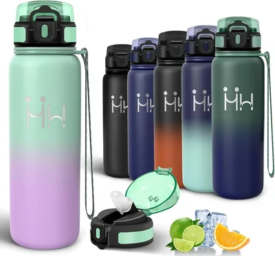 Botella Térmica Motswedi de 750 ml con Paja, Botella de Acero Inoxidable para Bebidas Calientes y Frías, Cantina, Agua Fría Termos