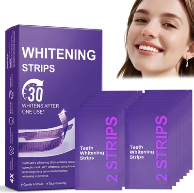 Purple Teeth Whitening Strips - 30 Min Express