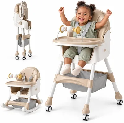 Topika Baby High Chair Foldable Feeding Chair