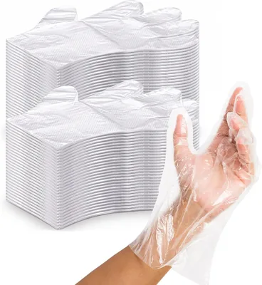 Duravel Disposable Gloves 75 Pcs Clear Food Service Gloves