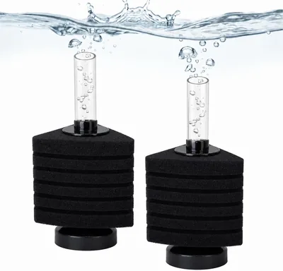 2 Pack Bio Sponge Filter for Aquarium - Shrimp Betta Tank