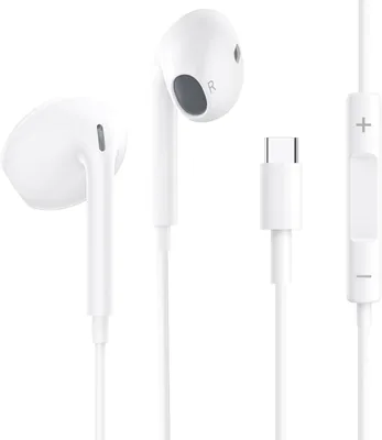 Cuffie USB C ROOSTON, Auricolari Type C con Microfono Filare Hi-Fi Stereo Compatibili per iPhone 17/16/15 Pro Max Plus