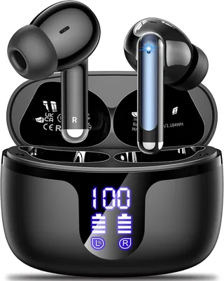 Bluetooth 5.4 Wireless Earbuds - Deep Bass Stereo