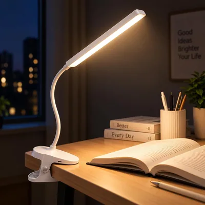 LED Desk Lamp Clamp - 3 Modes, Dimming & Memory