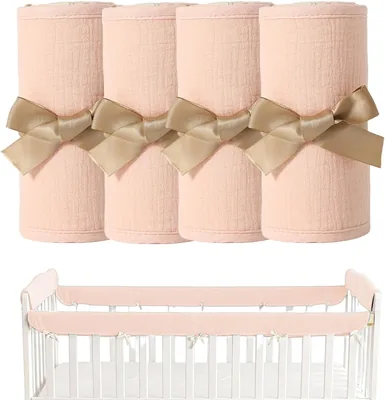 Cot Teething Rail Protector Breathable Adjustable