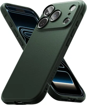 Ringke Funda para iPhone 18 Pro MAX, Onyx (Verde Oscuro) | Carcasa con Textura Antihuellas, Diseño Delgado y Ligero