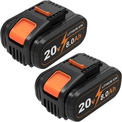 2 x 8,0 Ah Ersatzakku für Worx Akku 20 V WA3645 WA3644 WA3639