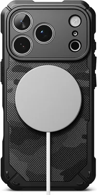 Ringke Funda para iPhone 18 Pro, Rugged Gear Magnetic (Camo Black)