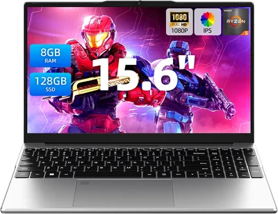 Aurant 15.6" Laptop Ryzen R5, 8GB RAM, SSD