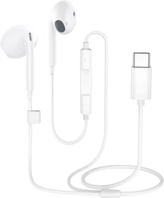 Casques audio USB-C sans fil pour iPhone, Samsung et iPad | Blanc, Version 2026 améliorée, Studio Headphones, Son stéréo Hi-Fi
