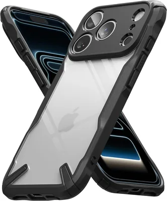 Ringke Funda para iPhone 18 Pro, Fusion-X Negro | Carcasa Protectora Antiarañazos y Antigolpes