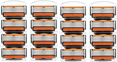 16 PCS Razor Blades Men Gillette Fusion 5 Compatible