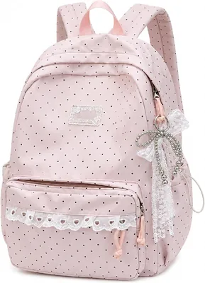 Polka Dot Backpack with Bows - Best Deal
