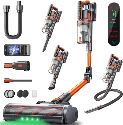 Cordless Vacuum Cleaner 650W 70min Run Time Foldable Stick