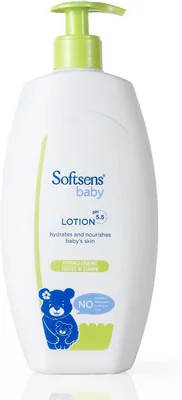 Softsens बेबी लोशन 475ml | pH 5.5 | शा मिश्रित क्रीम फॉर्मूला | नवजात शुष्क त्वचा के लिए लंबे समय तक हाइड्रेशन
