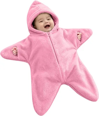 Starfish Baby Onesie Fleece Wrap Blanket - Best Deal
