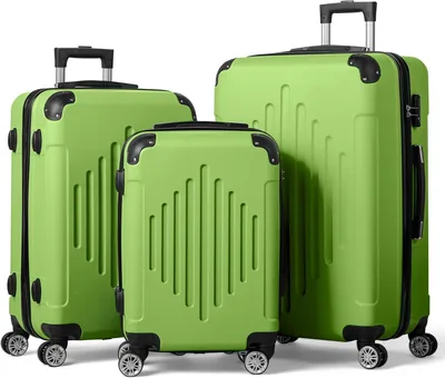 3‑Piece Luggage Set ABS Hard Shell Suitcase 20/24/28 Inch Best Deal