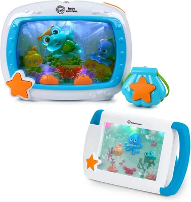 Baby Einstein 2-in-1 Sea Dreams Soother Travel Set - Musical Toy & Portable Aquarium