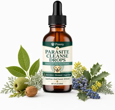Pawsy Parasite Cleanse Drops for Dogs, Duck-Flavored 2 fl oz 1PCS Best Deal