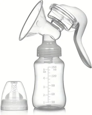 SKESIDO Manual Breast Pump, BPA-Free Silicone