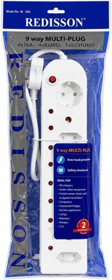 Multi-Plug 9-Socket with Overload Protection
