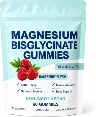 Magnesium Bisglycinate Gummies 400mg - 60 Count