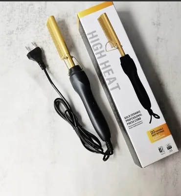 Gold Professional Hot Comb | Variable Heat Settings