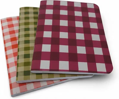 Colección de 3 Libretas de Bolsillo 'Sobremesa' - Hojas Blancas - Hechas a Mano - 9.5 x 12.5 cm para Notas y Bitácora de Viaje