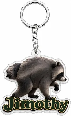 Jimothy Raccoon Acrylic Keychain Best Deal