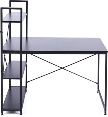 47.2" Computer Desk Storage Table Black