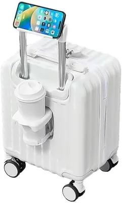 ターガスト スーツケース キャリオンカップホルダー スマートフォンスタンド 軽量 6 | 16.9 x 12.6 x 8.7インチ (43 x 32 x 22cm) (約)