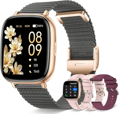 Bluetooth Call Smartwatch with 24/7 Heart Rate Sleep Tracking/SpO2 Monitor, 120+ Sports Mode IP68 Wa