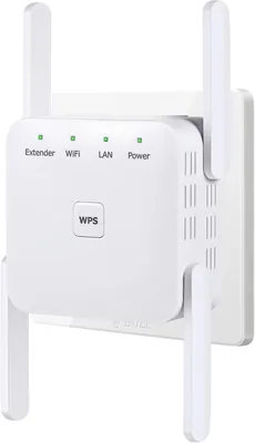 WiFi-Erweiterer Signalverstärker bis zu 6.000 m² und 60 Geräte, Langreichweiten WLAN-Verstärker mit Ethernet-Anschluss, Zugangspunkt, 1
