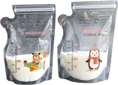Breast Milk Storage Bag - Food Grade Pouch with Zip Lock