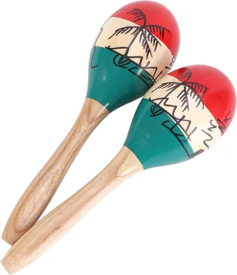 9.69" Maracas - 2 Pack Hand Percussion Instruments