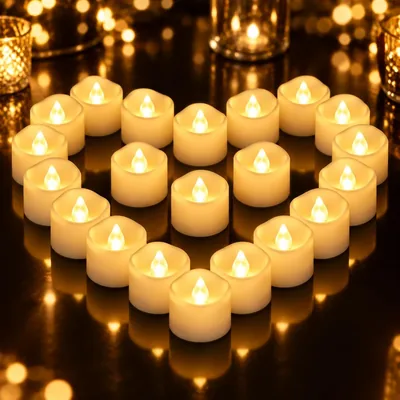 24 Pack Flameless LED Candles - Realistic Flame