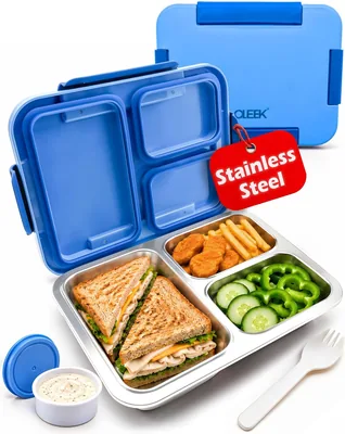 OLEEK Bento Lunch Box - Stainless Steel