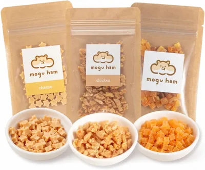 モグハム ハムスター おやつ セット 3種 チーズ用 スイーツ、シザース | ノ添加物、大容量パック