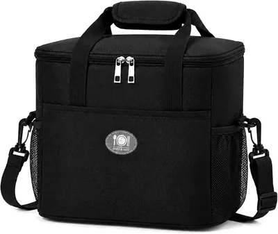 YHMLUX Large Lunch Cooler Bag - Black