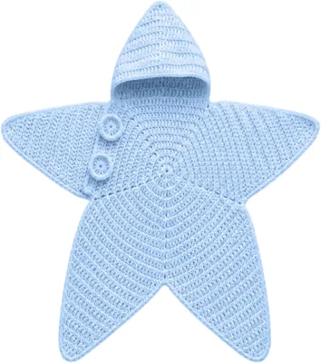 Newborn Baby Starfish Crochet Swaddle Wrap Hooded Knit Star Shape Best Deal