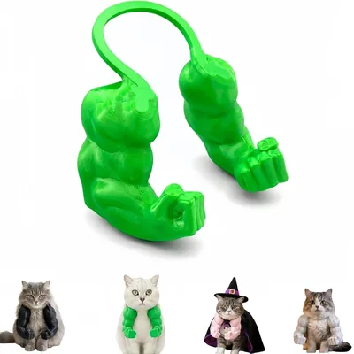 猫マッスルアーム 3Dプリント - ハロウィン用ネコマッチョコスプレ