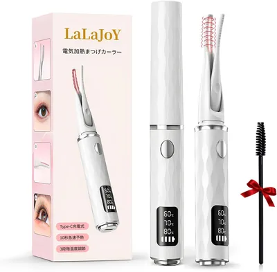 LaLaJoY 2-in-1 クリップ型アイラシカーラー（ホットカーラー） - 3温度調整
