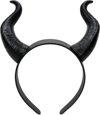 Black Devil Horns Headband - Halloween Costume