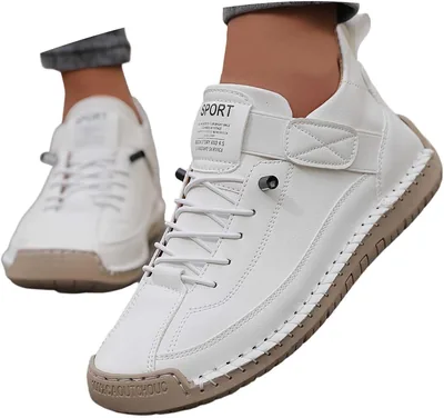 Montela Schuhe Frauen Orthopädische Turnschuhe, Schmerzlose, bequeme Leder-Schuhe, wasserdichtes Barfuß-Trainingsschuhwerk, Lederunterstützung