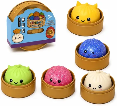 Squishy Dumpling Surpresa - Brinquedo Sensorial Antiestresse Macio e Divertido