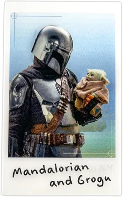 スター・ウォーズ マンダロリアンとゴグー 切り抜きシール パターンB