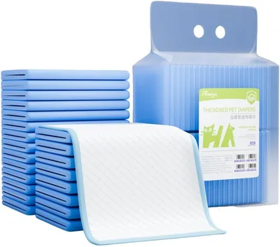 Dog & Cat Training Pads 100 Pack, 33x45cm, 6-Layer SAP Absorbent